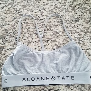 Sloane & Tate Gray Bralette M